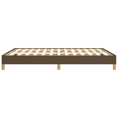 Bettgestell ohne Matratze Dunkelbraun 140x190 cm Stoff