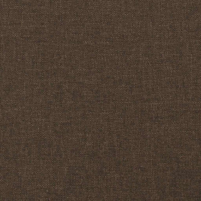 Bettgestell ohne Matratze Dunkelbraun 140x190 cm Stoff