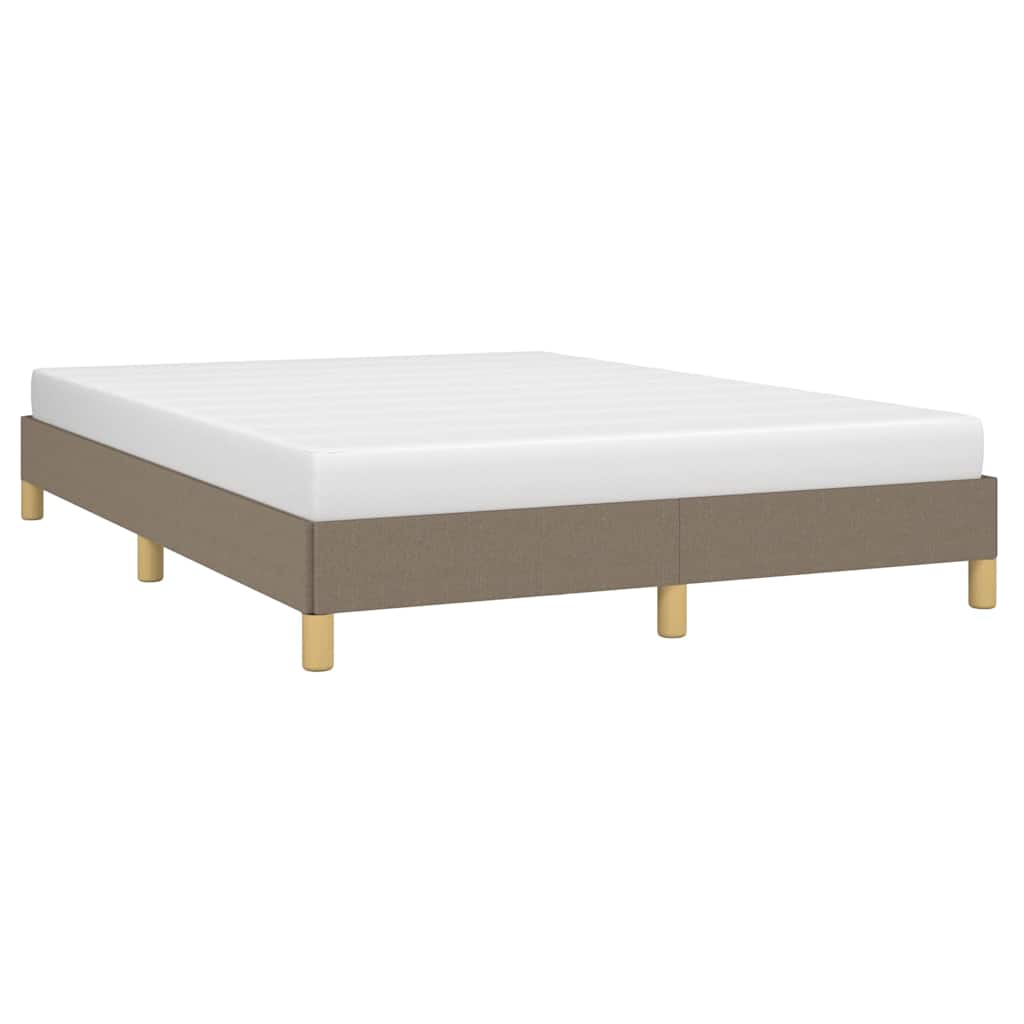 Bettgestell ohne Matratze Taupe 140x190 cm Stoff