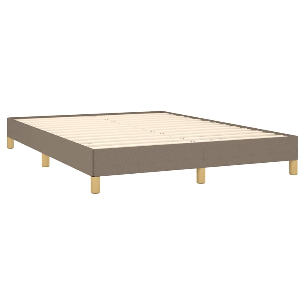 Bettgestell ohne Matratze Taupe 140x190 cm Stoff