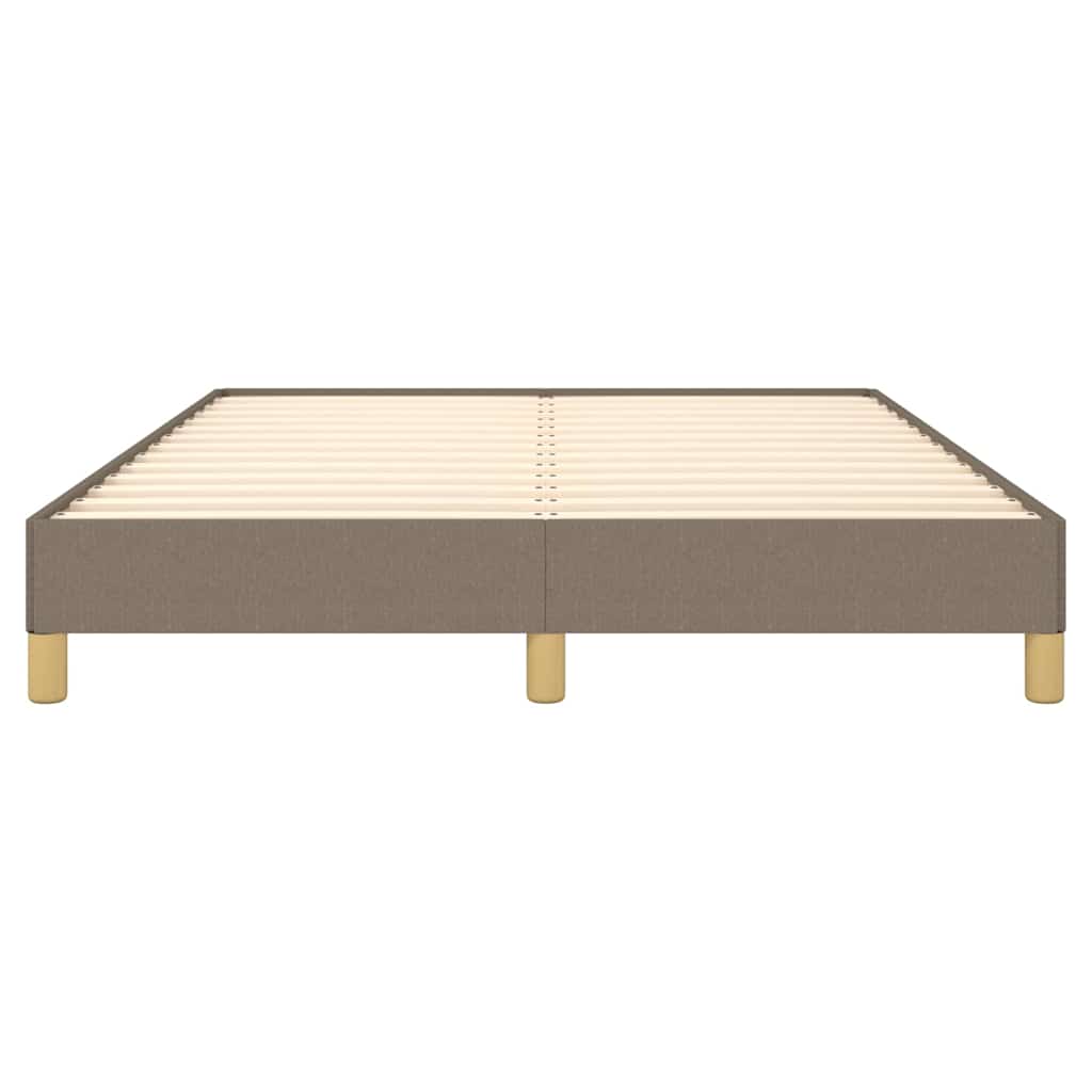 Bettgestell ohne Matratze Taupe 140x190 cm Stoff
