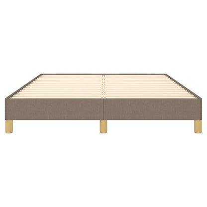 Bettgestell ohne Matratze Taupe 140x190 cm Stoff