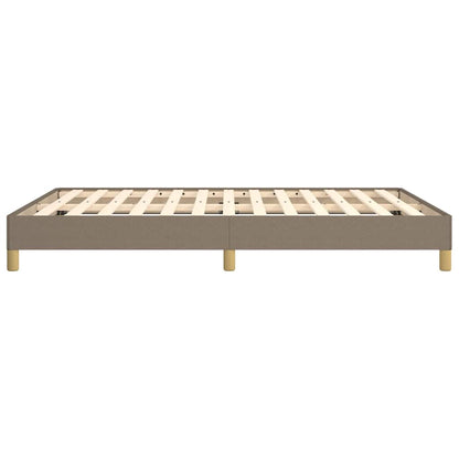 Bettgestell ohne Matratze Taupe 140x190 cm Stoff