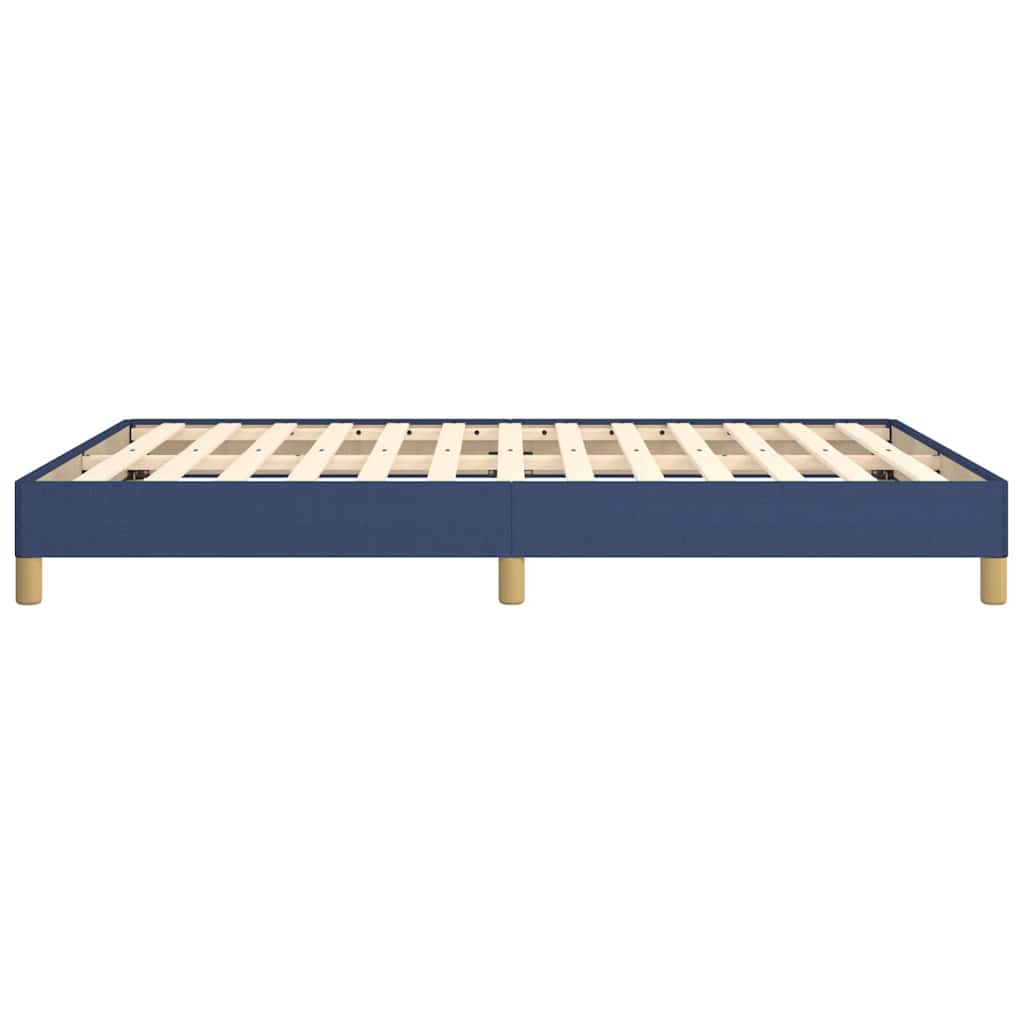 Bettgestell ohne Matratze Blau 140x190 cm Stoff