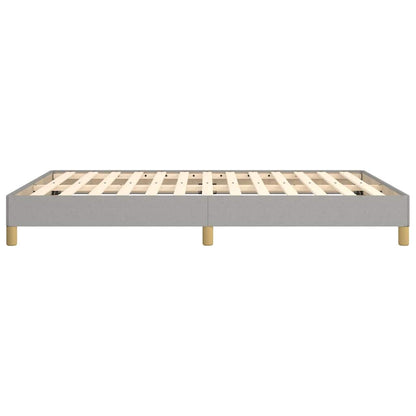 Bettgestell ohne Matratze Hellgrau 140x200 cm Stoff