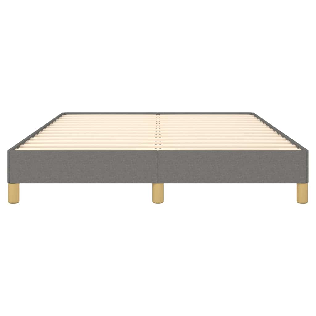 Bettgestell ohne Matratze Dunkelgrau 160x200 cm Stoff