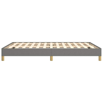 Bettgestell ohne Matratze Dunkelgrau 160x200 cm Stoff