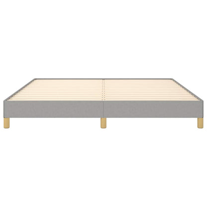 Bettgestell ohne Matratze Hellgrau 180x200 cm Stoff