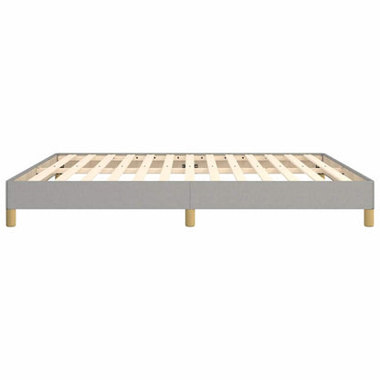 Bettgestell ohne Matratze Hellgrau 180x200 cm Stoff