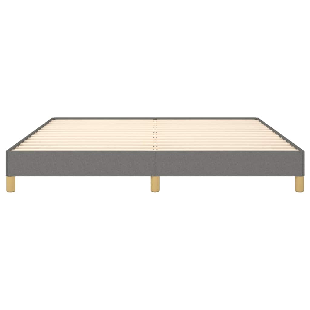 Bettgestell ohne Matratze Dunkelgrau 180x200 cm Stoff