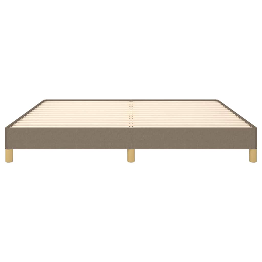Bettgestell ohne Matratze Taupe 180x200 cm Stoff
