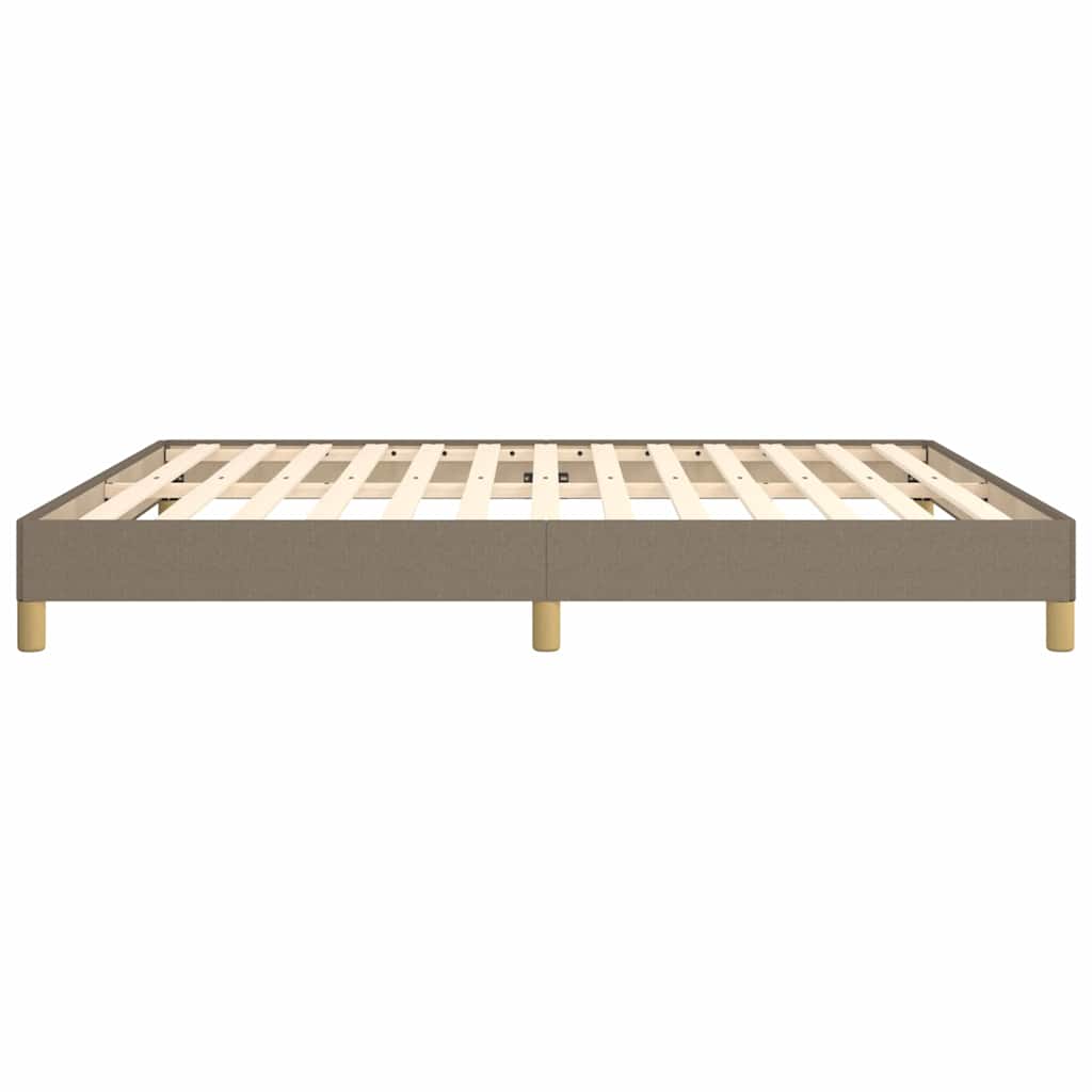 Bettgestell ohne Matratze Taupe 180x200 cm Stoff