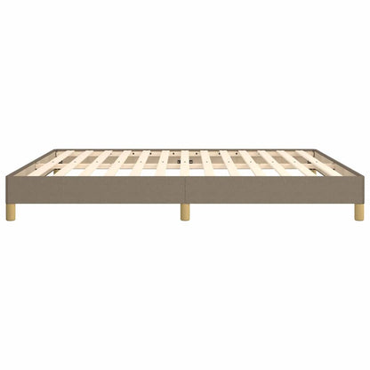 Bettgestell ohne Matratze Taupe 180x200 cm Stoff