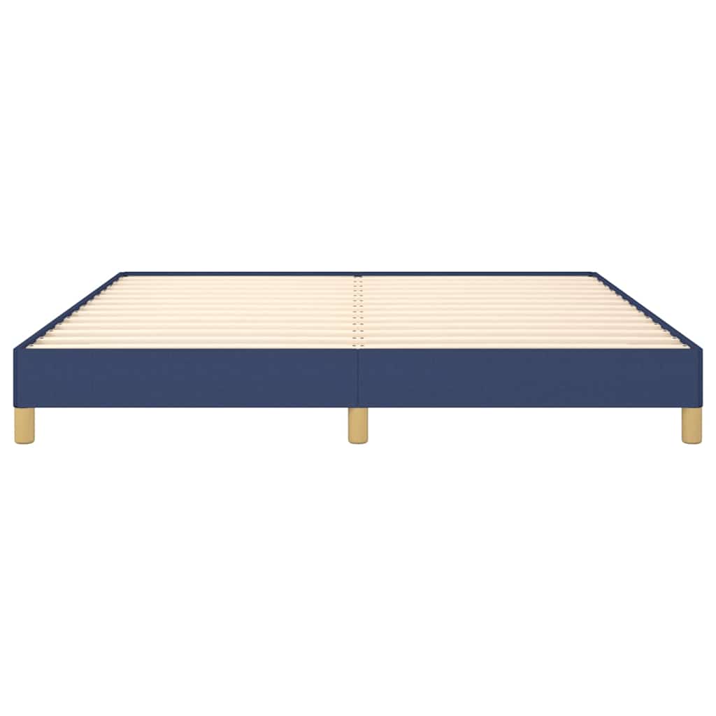 Bettgestell ohne Matratze Blau 180x200 cm Stoff