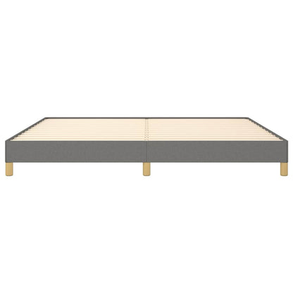 Bettgestell ohne Matratze Dunkelgrau 200x200 cm Stoff
