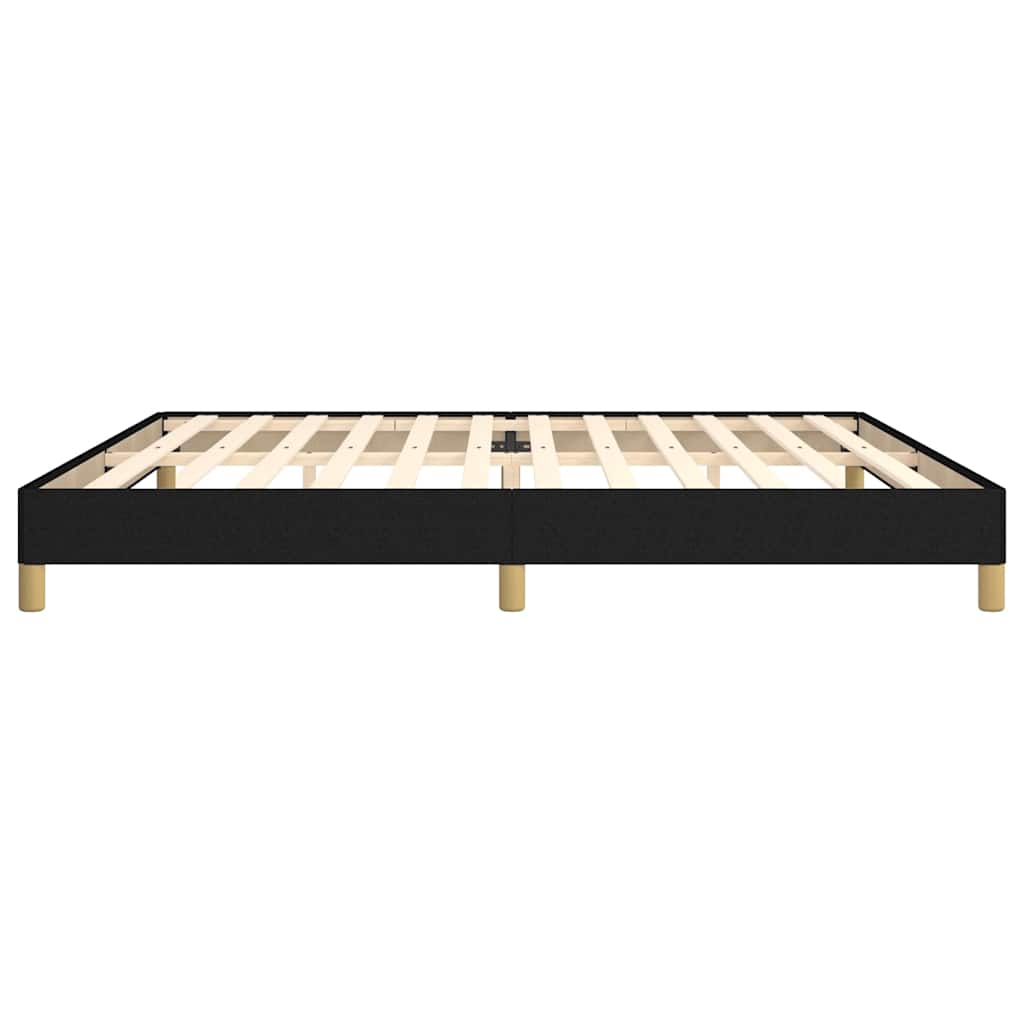 Bettgestell ohne Matratze Schwarz 200x200 cm Stoff
