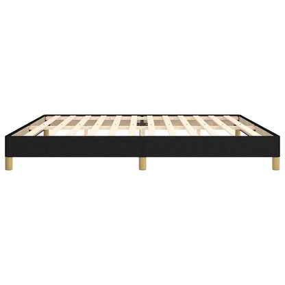 Bettgestell ohne Matratze Schwarz 200x200 cm Stoff