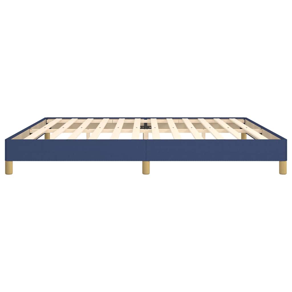 Bettgestell ohne Matratze Blau 200x200 cm Stoff