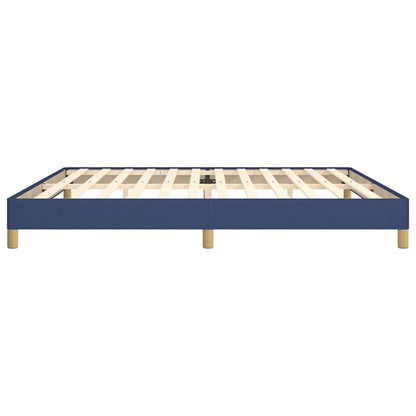 Bettgestell ohne Matratze Blau 200x200 cm Stoff
