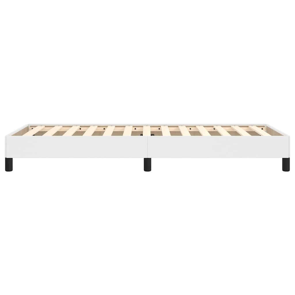 Bettgestell Weiß 80x200 cm Kunstleder
