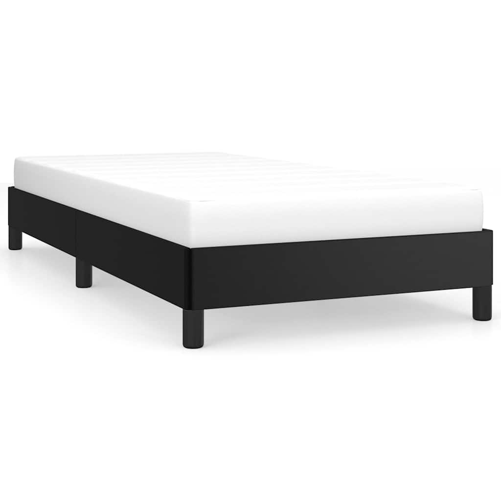 Bettgestell Schwarz 90x190 cm Kunstleder