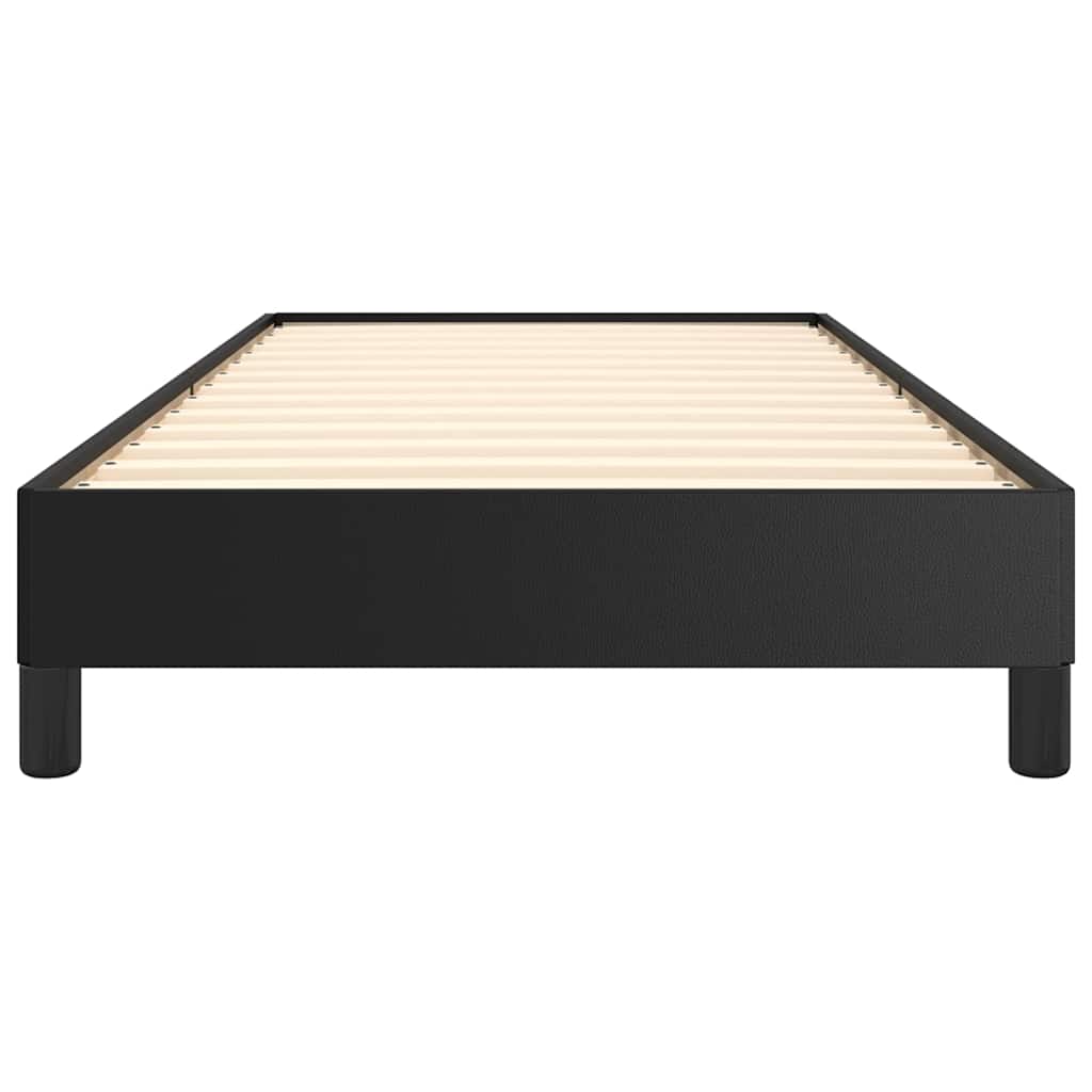 Bettgestell Schwarz 90x190 cm Kunstleder