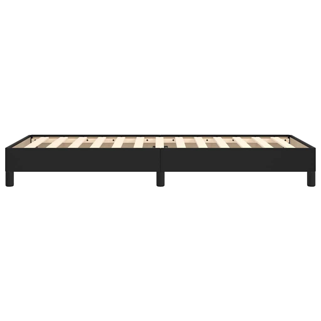 Bettgestell Schwarz 90x190 cm Kunstleder