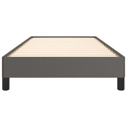 Bettgestell Grau 90x190 cm Kunstleder