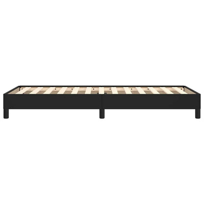 Bettgestell Schwarz 90x200 cm Kunstleder