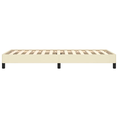 Bettgestell Creme 90x200 cm Kunstleder