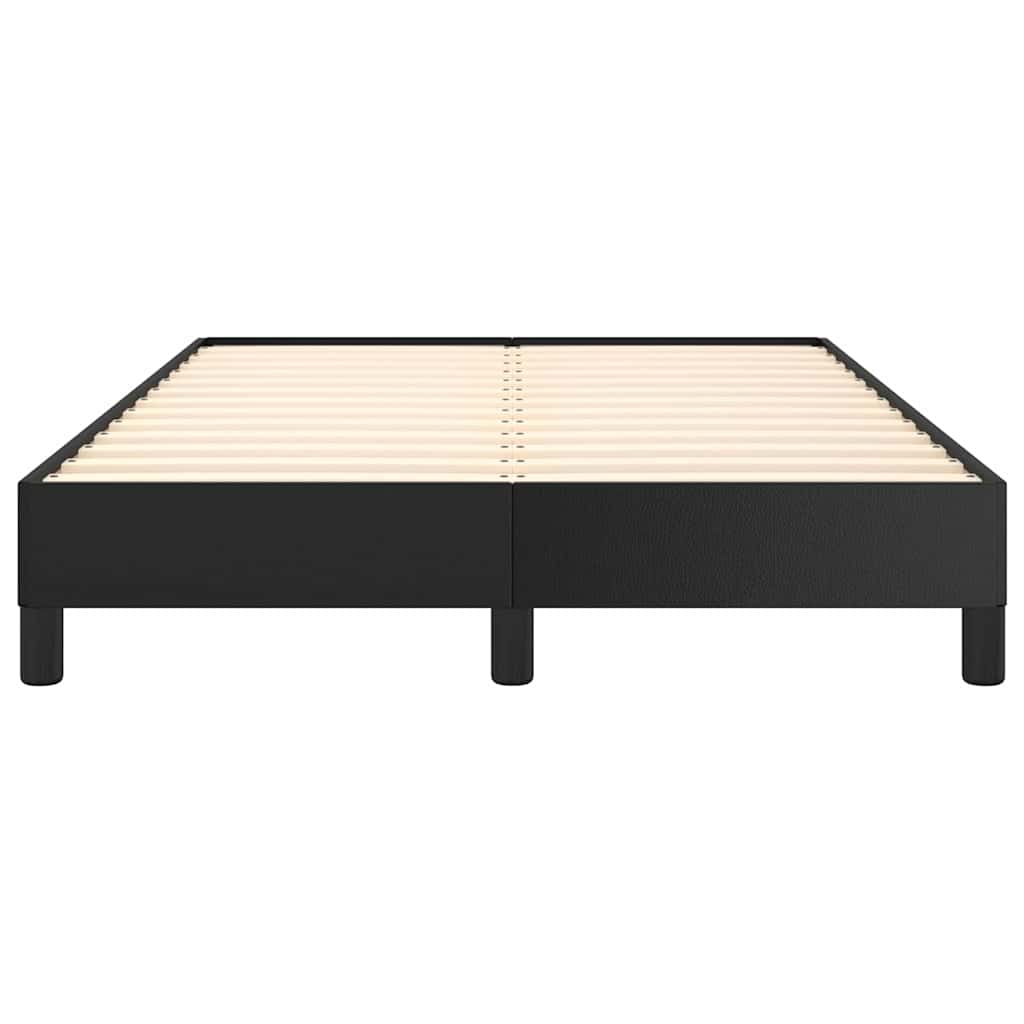 Bettgestell Schwarz 120x200 cm Kunstleder