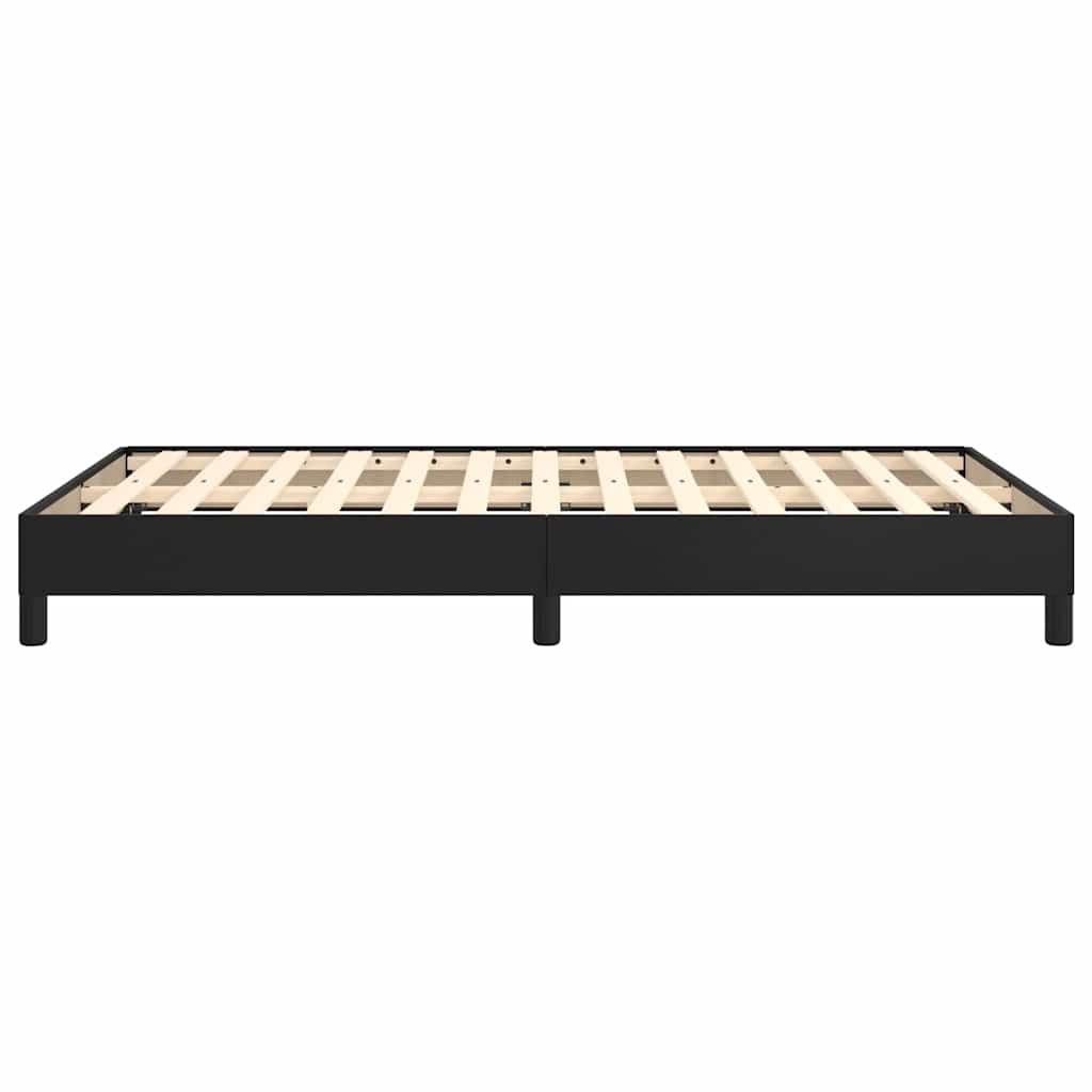 Bettgestell Schwarz 120x200 cm Kunstleder