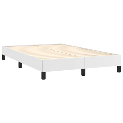 Bettgestell Weiß 120x200 cm Kunstleder