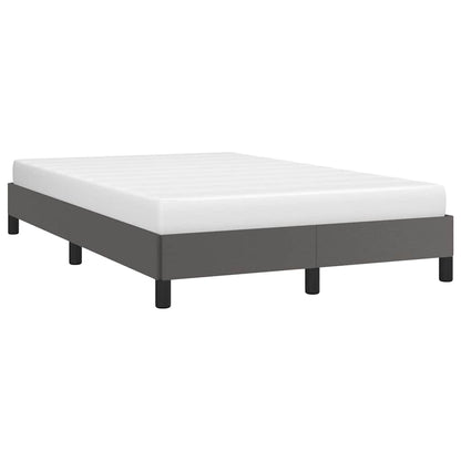 Bettgestell Grau 120x200 cm Kunstleder