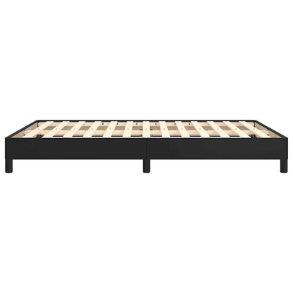 Bettgestell Schwarz 140x190 cm Kunstleder