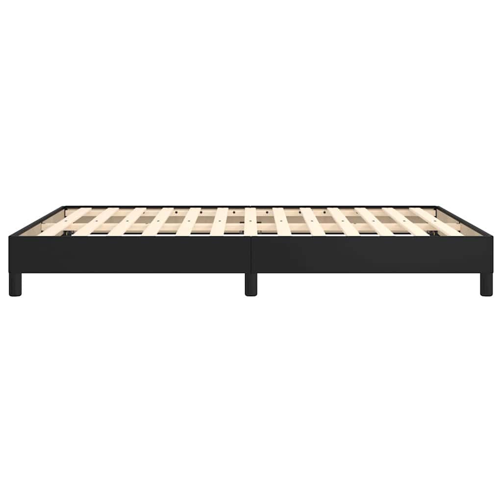 Bettgestell Schwarz 140x200 cm Kunstleder