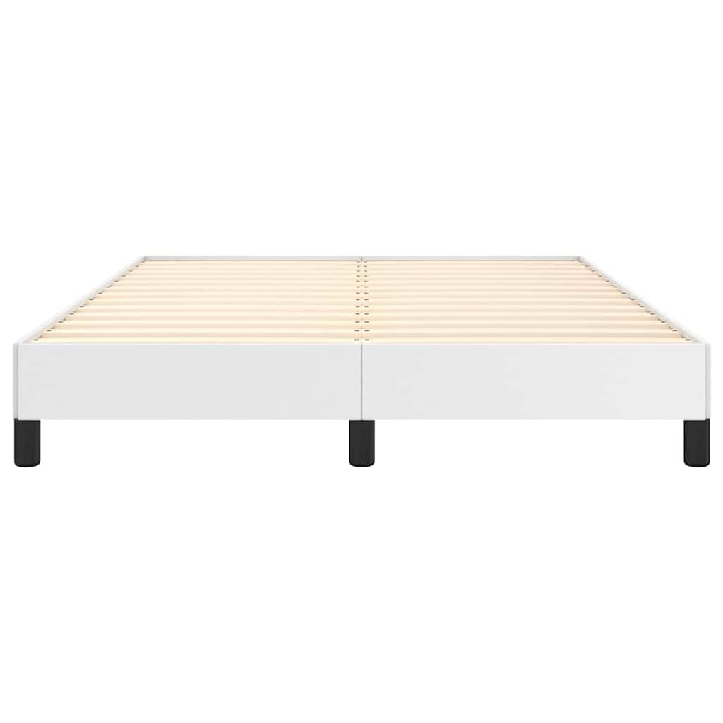 Bettgestell Weiß 140x200 cm Kunstleder