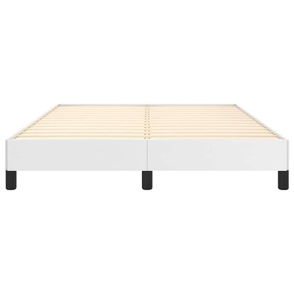 Bettgestell Weiß 140x200 cm Kunstleder