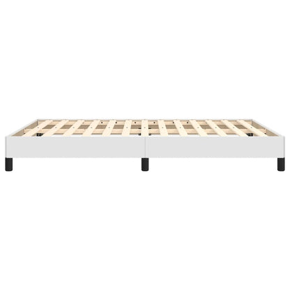 Bettgestell Weiß 140x200 cm Kunstleder