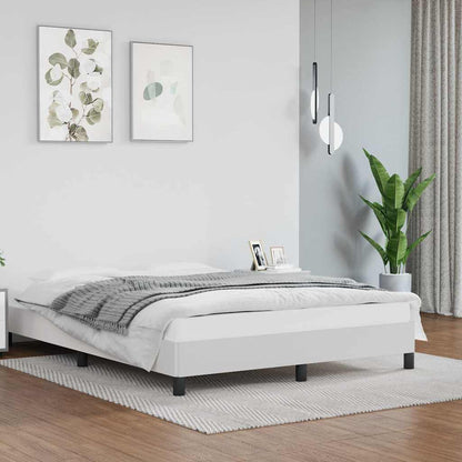 Bettgestell Weiß 140x200 cm Kunstleder