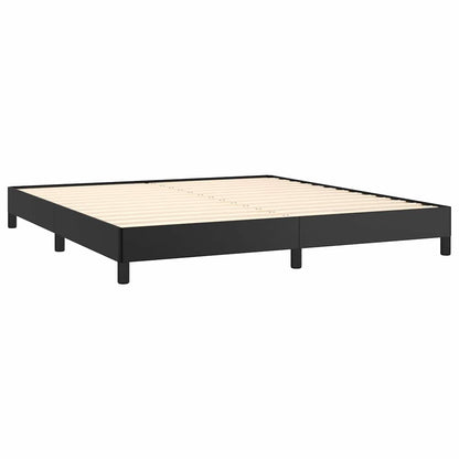 Bettgestell Schwarz 160x200 cm Kunstleder