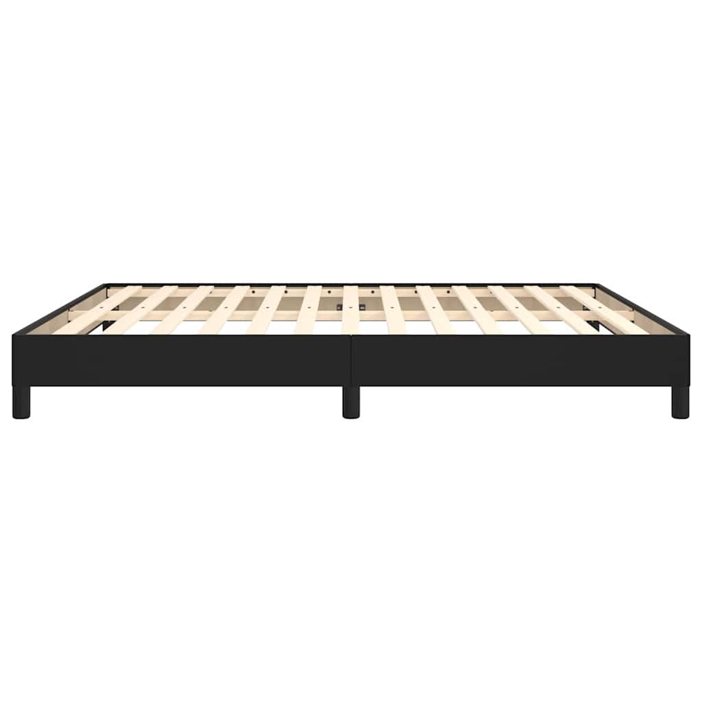Bettgestell Schwarz 160x200 cm Kunstleder