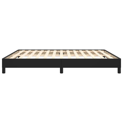 Bettgestell Schwarz 160x200 cm Kunstleder