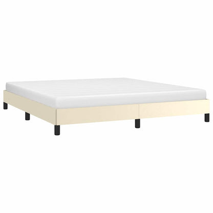Bettgestell Creme 180x200 cm Kunstleder