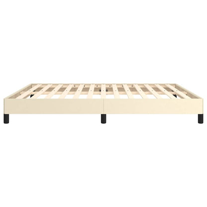 Bettgestell Creme 180x200 cm Kunstleder