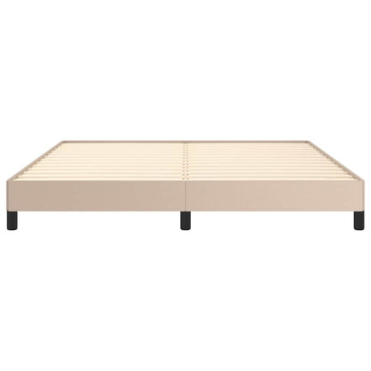 Bettgestell Cappuccino-Braun 180x200 cm Kunstleder