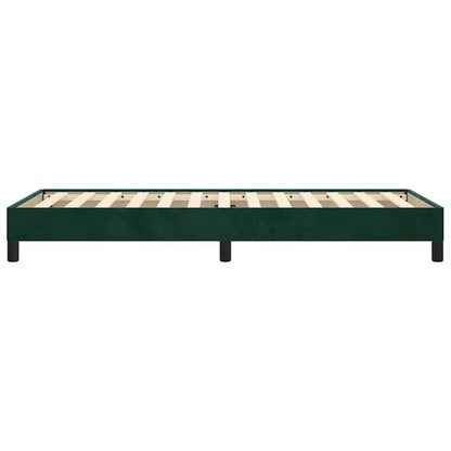 Bettgestell ohne Matratze Dunkelgrün 80x200 cm Samt