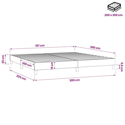 Bettgestell ohne Matratze Dunkelgrün 80x200 cm Samt