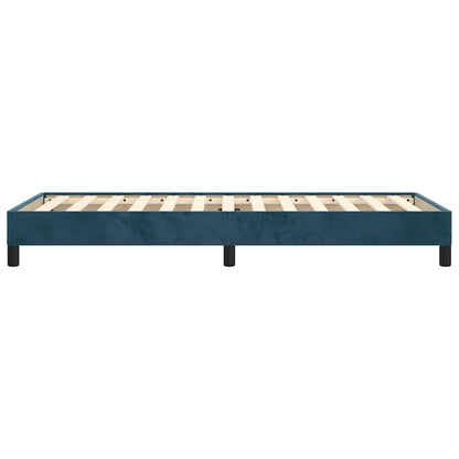 Bettgestell ohne Matratze Dunkelblau 80x200 cm Samt