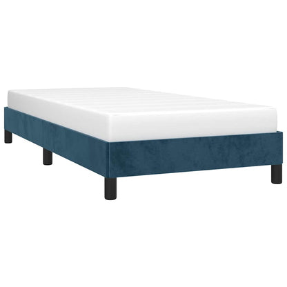 Bettgestell ohne Matratze Dunkelblau 90x190 cm Samt